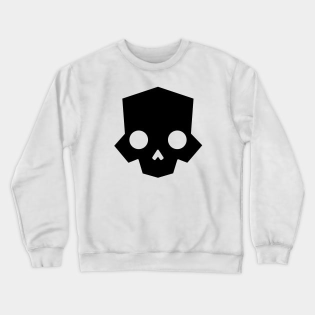 Skull logo (black) Crewneck Sweatshirt by JamesCMarshall